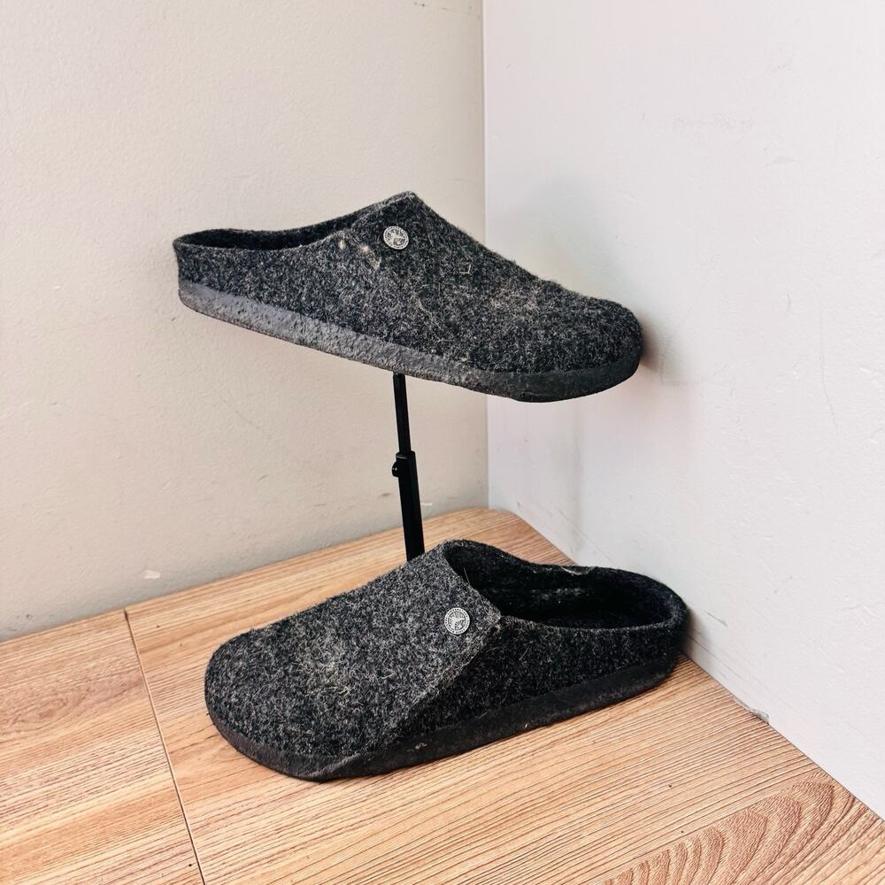 Birkenstock Zermatt slippers Dark Gray Wool Mens Size 11.5